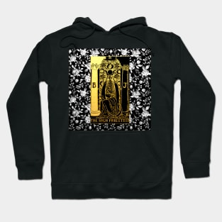 Floral Tarot Print - The High Priestess Hoodie